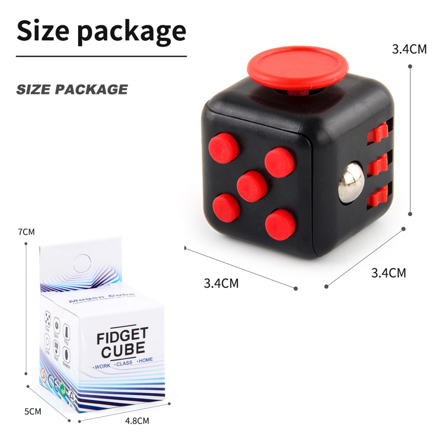 Fidget Cube Stress Anxiety Pressure Relieving Toy For Adult Promo