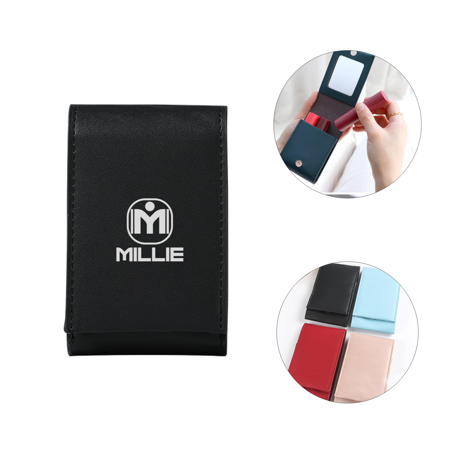 Portable Lipstick Case With Mirror Promo Items Giveaways With Ipromotionpro