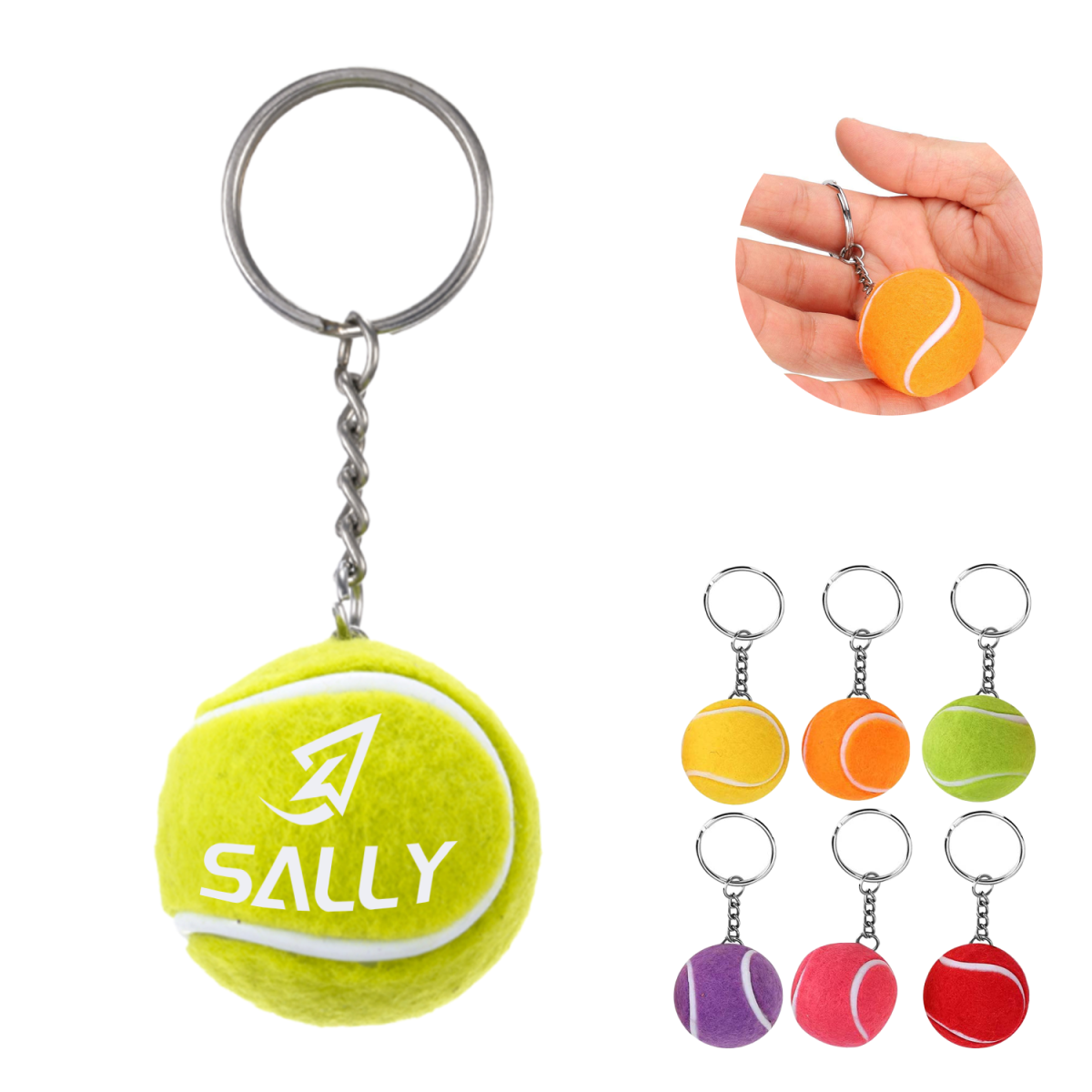 Tennis Ball Key Chain - Promo Items, giveaways with iPromotionPro