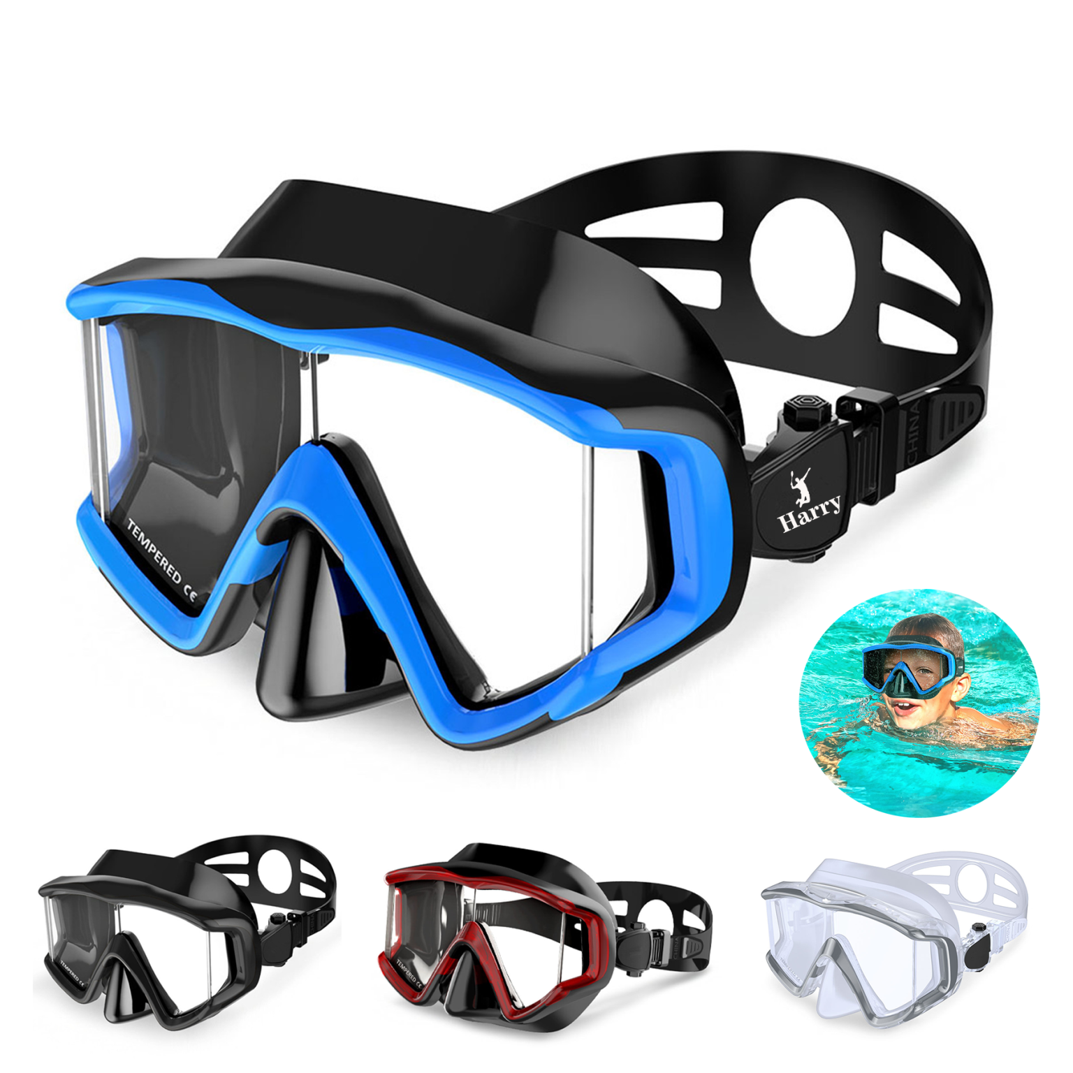 Adult Pano 3 Panoramic Scuba Diving Mask - Promo Items, giveaways with ...