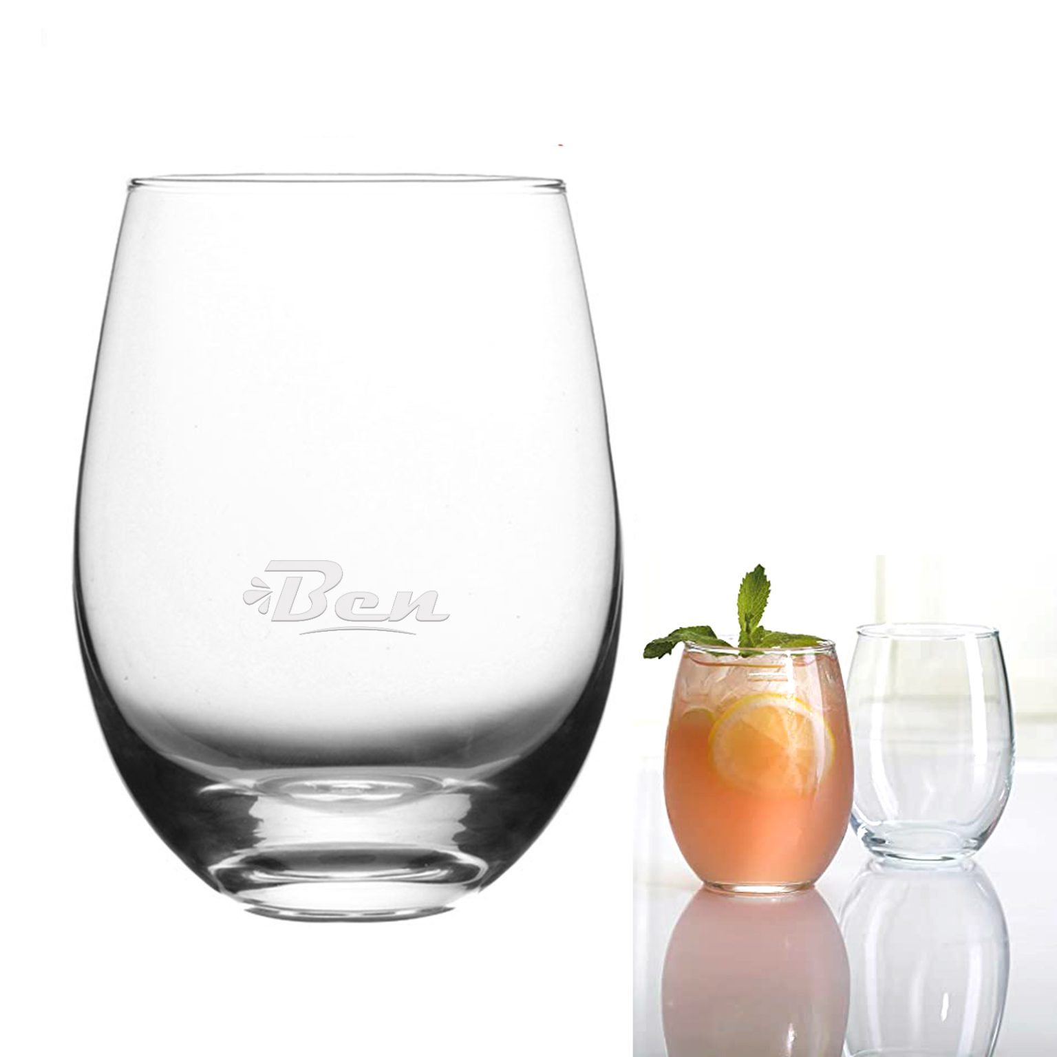 Basics Stemless Wine Glasses Promo Items Giveaways With Ipromotionpro