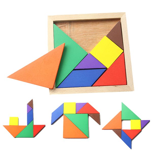 Wooden Tangram/Puzzle - Promo Items, giveaways with iPromotionPro