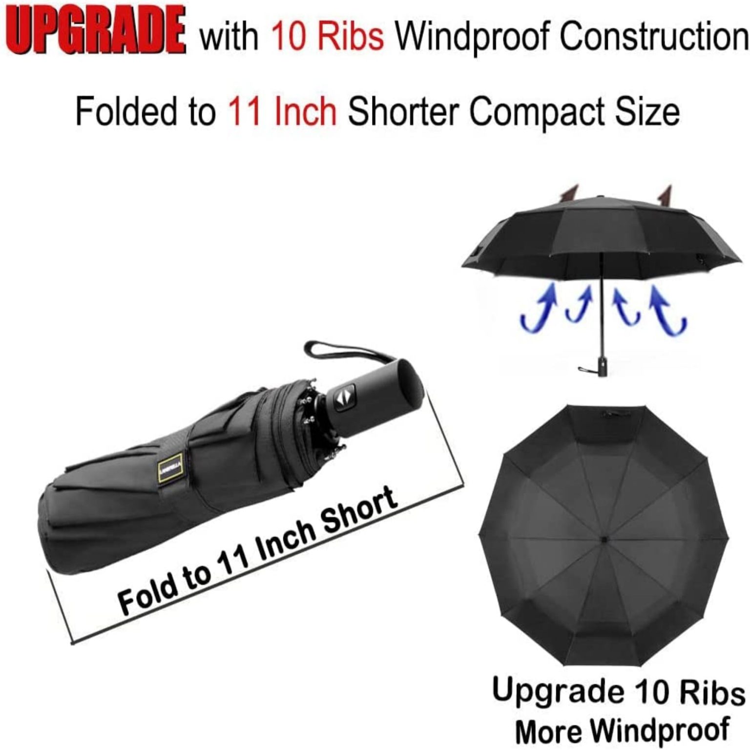 Automatic Folding Umbrella - Promo Items, giveaways with iPromotionPro