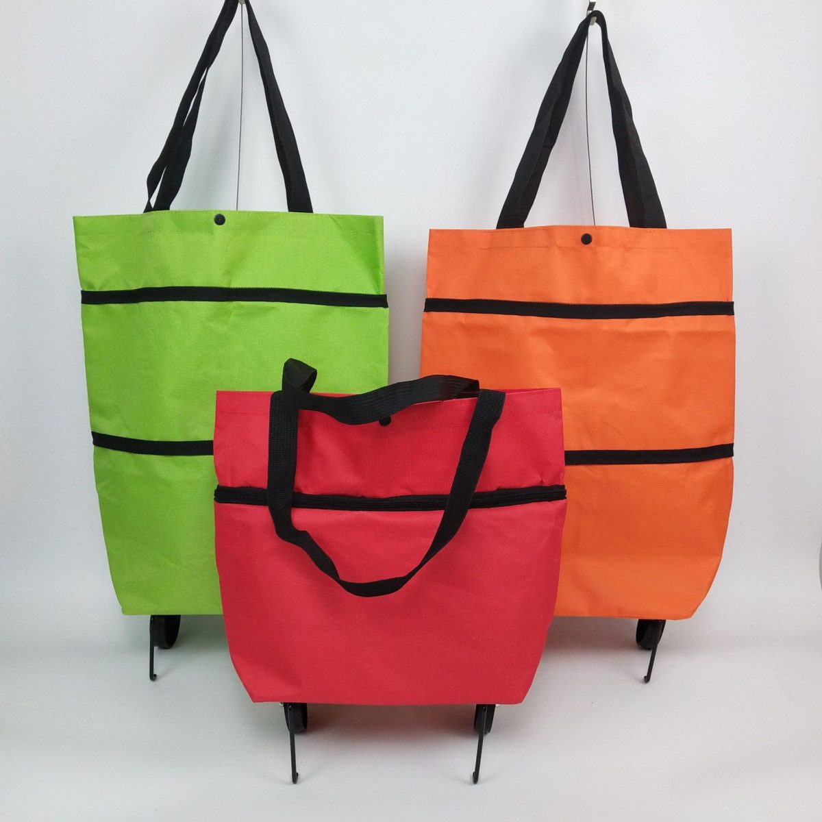 Folding Shopping Bag Collapsible Trolley with Wheels - Promo Items ...