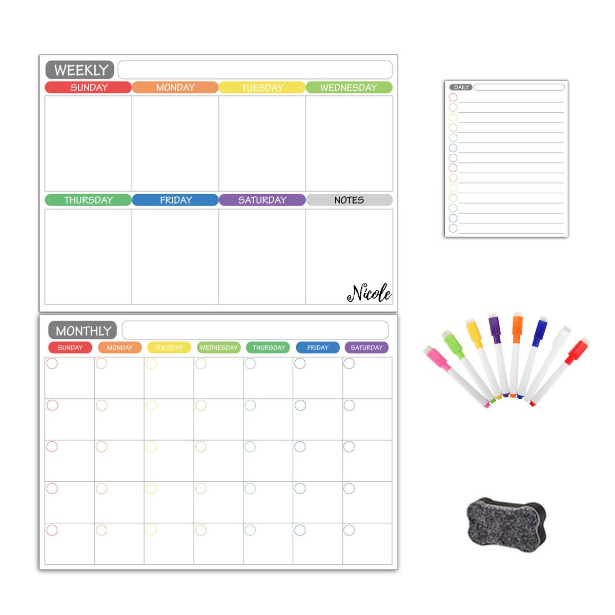 Magnetic Calendar Whiteboard Planner - Promo Items, giveaways with ...