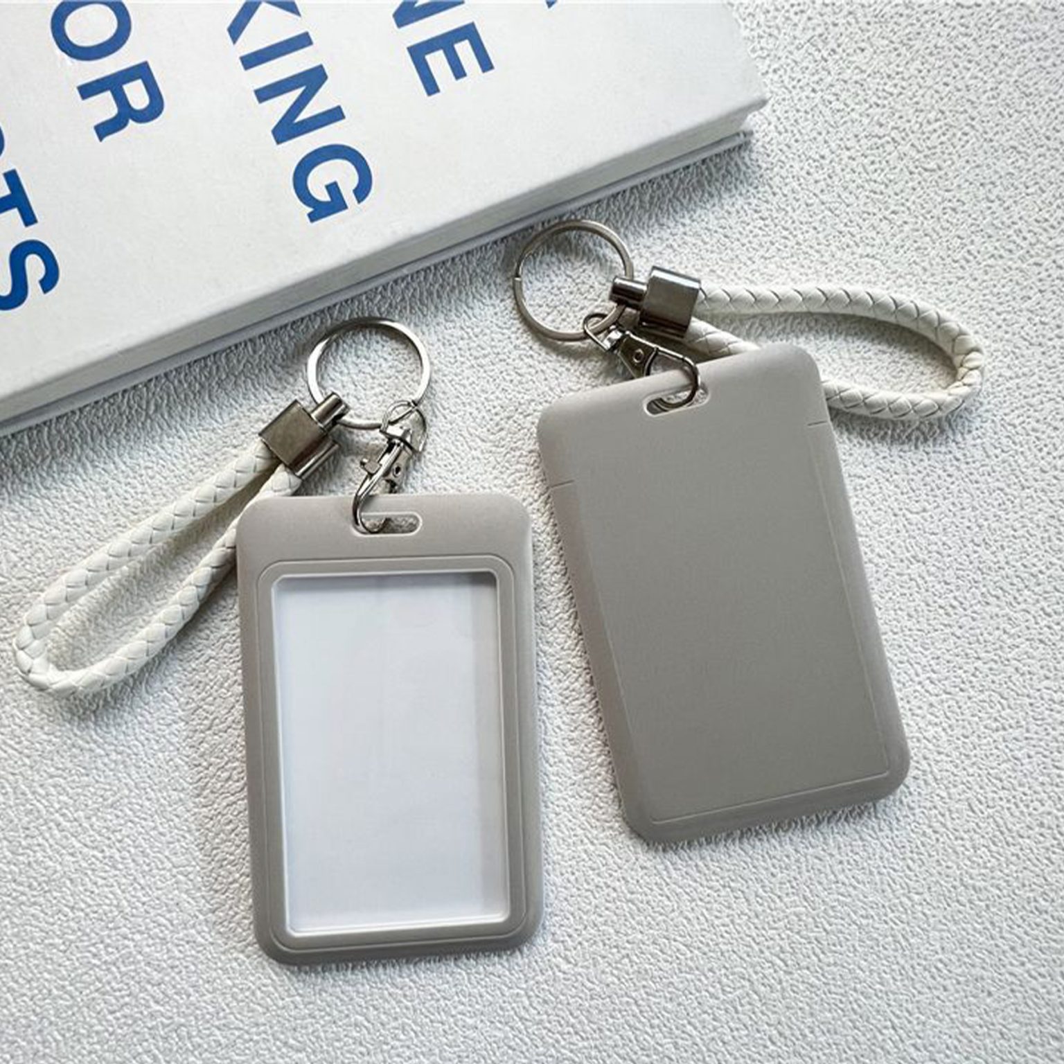 Plastic Name Tag Holder With Key Chain - Promo Items, giveaways with ...